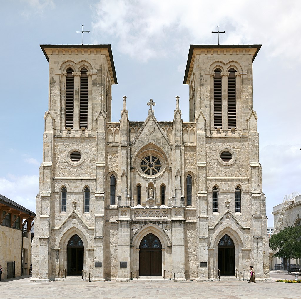 Frontage of the San Fernando De Bexar Cathedral / Wikipedia / Daniel Schwen

Link: https://en.wikipedia.org/wiki/Cathedral_of_San_Fernando_(San_Antonio)#/media/File:San_Fernando_Cathedral.jpg