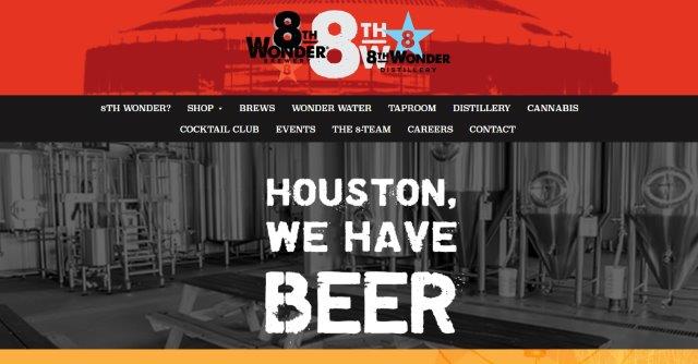 Homepage of 8th Wonder Brewery / 8thwonder.com
Link: https://8thwonder.com/