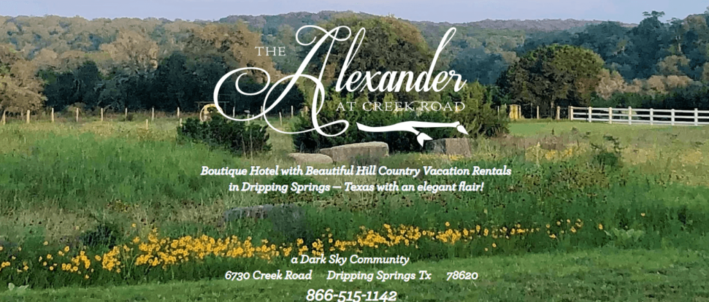 Homepage of The Alexander at Creek Road website/ https://www.thealexanderatcreekroad.com/