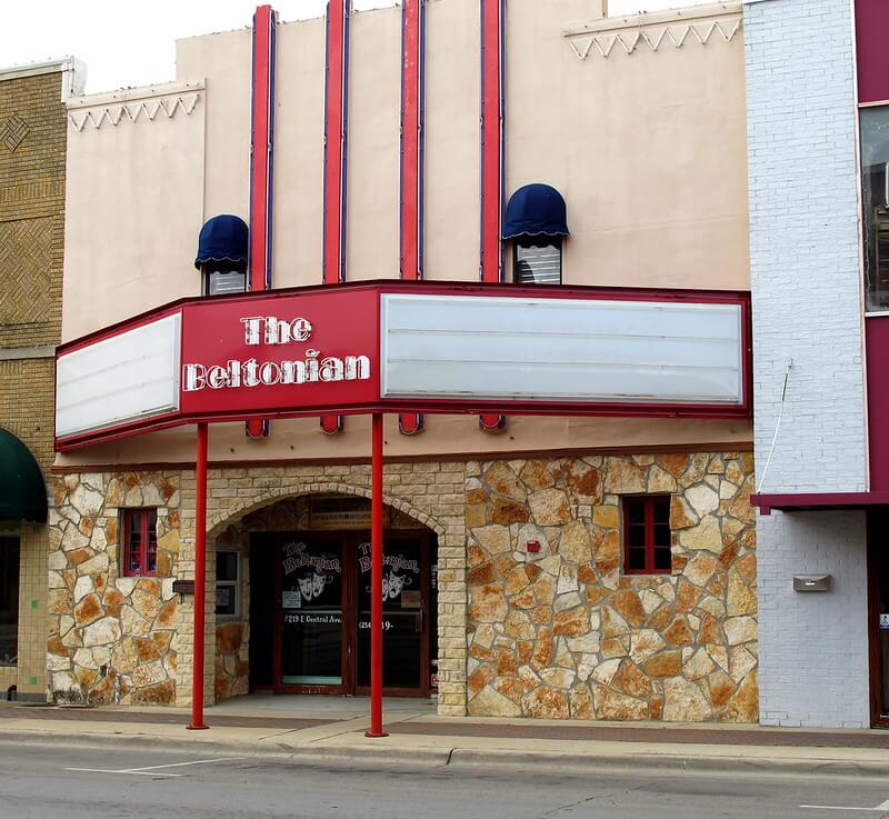 Front view of the Beltonian Theater/ Flickr/ chickadee23
Link: https://flic.kr/p/evXDTf