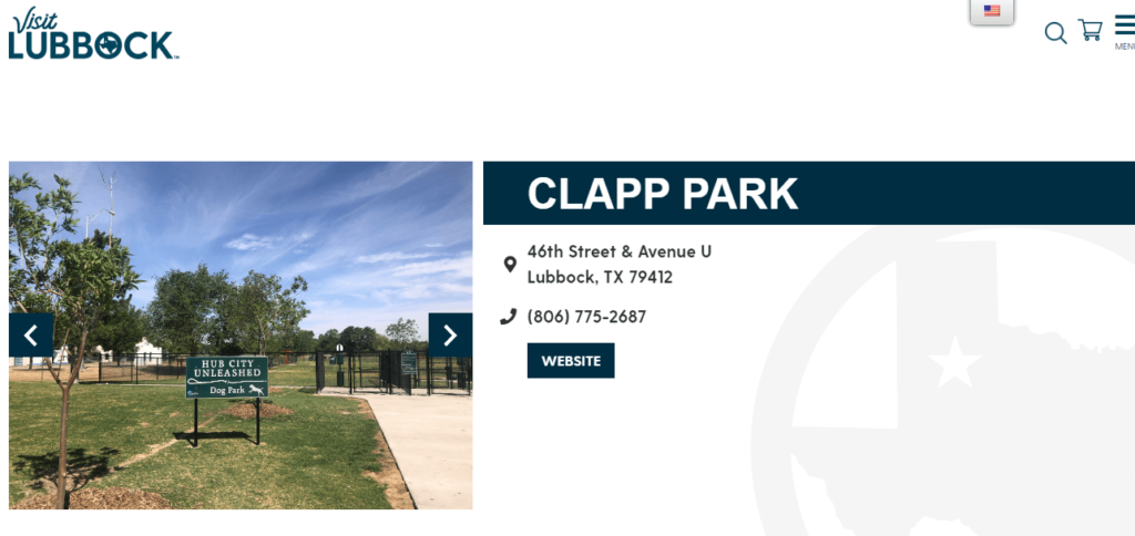 Homepage of Clapp Swimming Pool/
Link: https://visitlubbock.org/listing/clapp-park/?v=47e5dceea252
