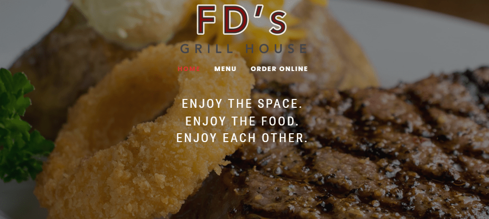 Homepage of FD’s Grill House Restaurant / 
Link: www.fdaustin.com