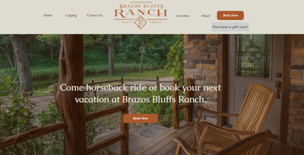 Homepage of Brazos Bluffs Ranch
URL: https://www.brazosbluffsranch.com/