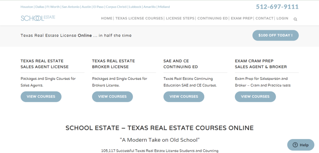 Homepage of school estate / 
Link: https://www.schoolestate.com/