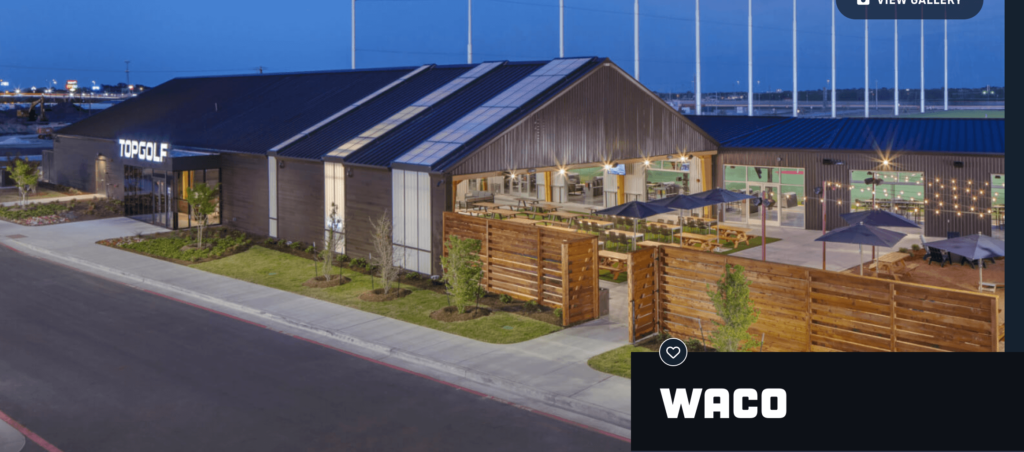 Homepage of Topgolf Waco / topgolf.com/us/waco/
URL: https://topgolf.com/us/waco/