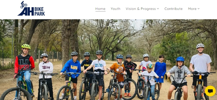 Homepage of Alamo Heights Bike Park /
Link: https://ahbikepark.org/