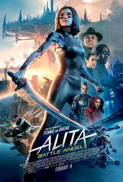 Alita Battle Angel (2019) Movie Poster/ Wikipedia/ Lightstorm Entertainment and 20th Century Fox
Link: https://en.wikipedia.org/wiki/File:Alita_Battle_Angel_(2019_poster).png