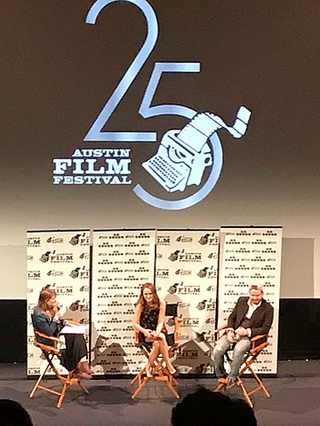 Natalie Portman and Brady Corbet after Vox Lux opening night of Austin Film Festival 2018 / Wikipedia / Mike Russel

Link: https://en.wikipedia.org/wiki/Austin_Film_Festival#/media/File:Vopx_Lux_Austin_Film_Festival_2018.jpg