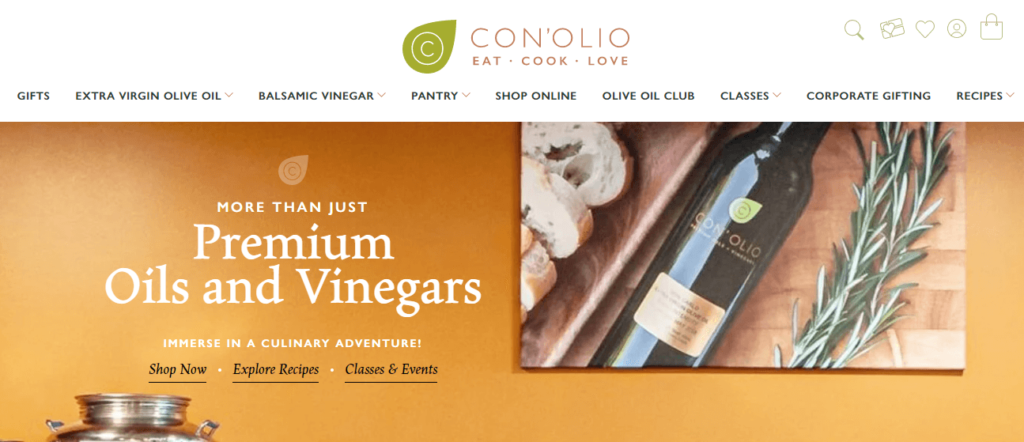 Homepage of Con' Olio / conolios.com