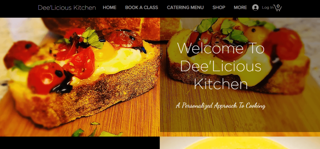 Homepage of Dee'Licious Kitchen / deeliciouskitchen.com