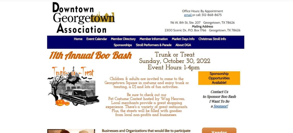 Downtown Georgetown Association Homepage / thegeorgetownsquare.com/Boo-Bash-.html