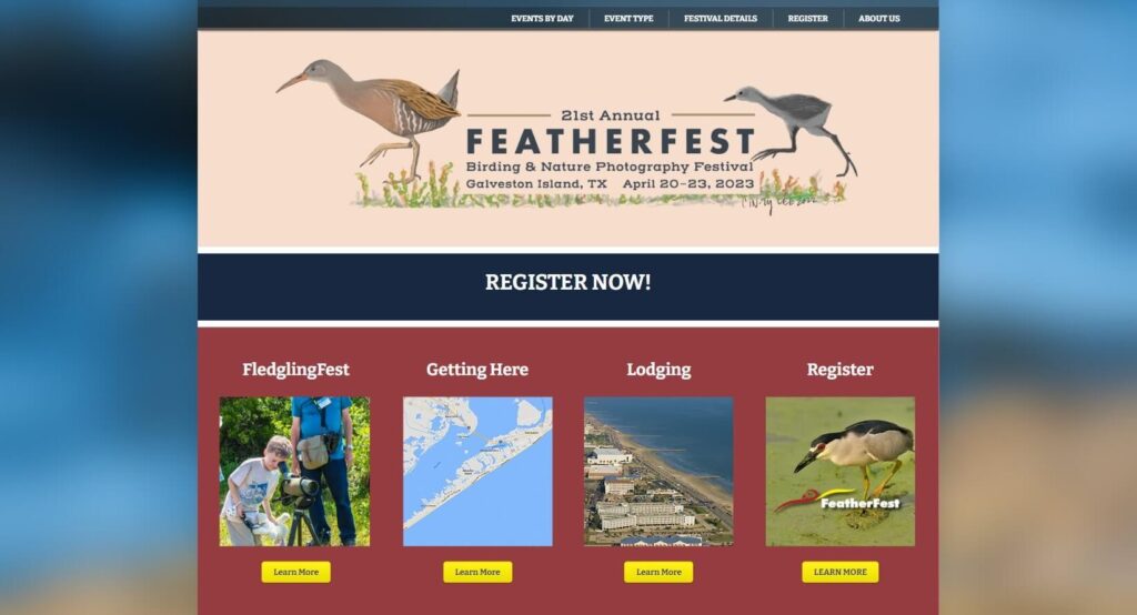 FeatherFest Homepage / galvestonfeatherfest.com