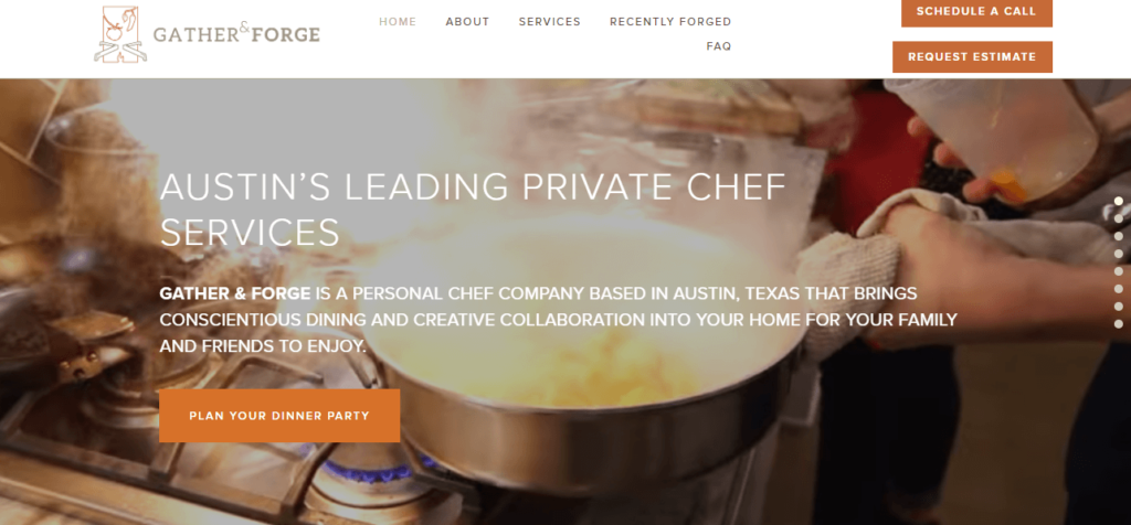 Homepage of Gather and Forge / gatherandforge.com