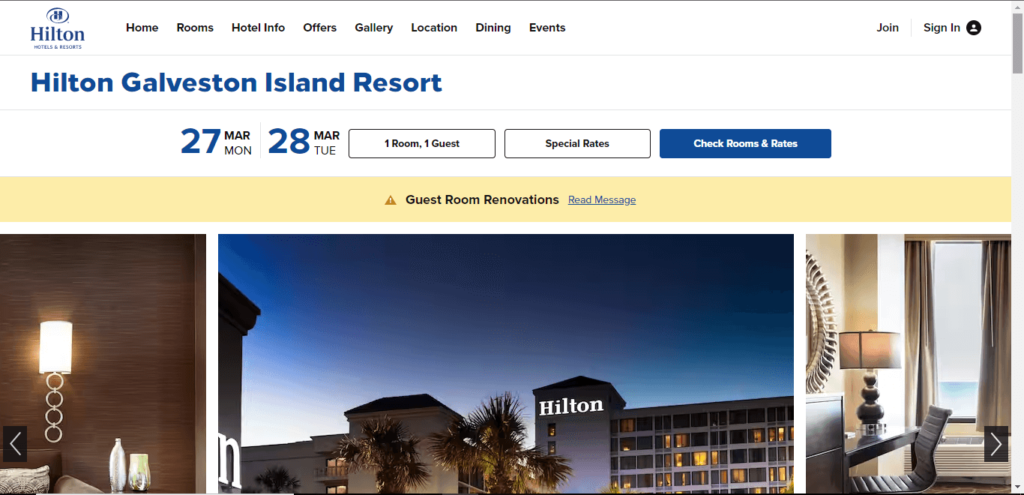 The homepage of Hilton Galveston Island Resort 
Link:
https://www.hilton.com/en/hotels/glsgihf-hilton-galveston-island-resort/?SEO_id=GMB-AMER-HH-GLSGIHF&y_source=1_MTIyMDkyNS03MTUtbG9jYXRpb24ud2Vic2l0ZQ%3D%3D