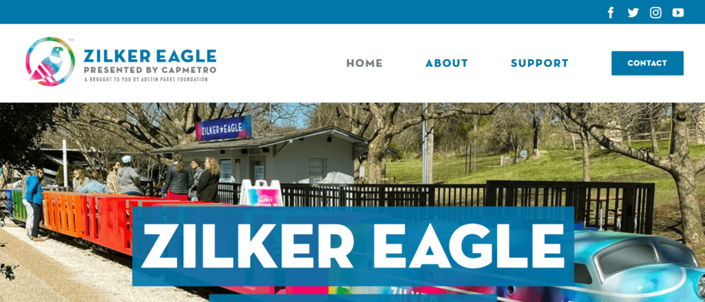 Homepage of Zilker Eagle / zilkertrain.org