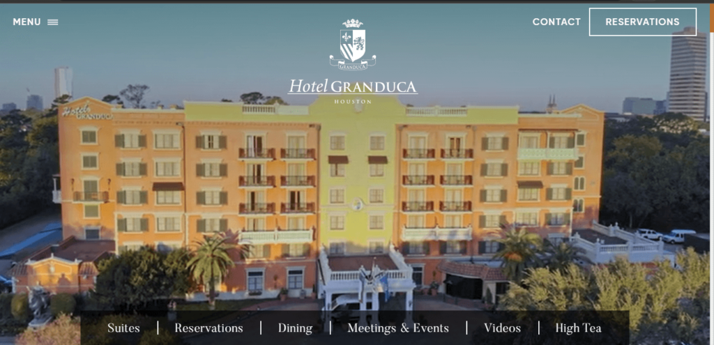 Homepage of Hotel Granduca Houston Link:
https://www.granducahouston.com/