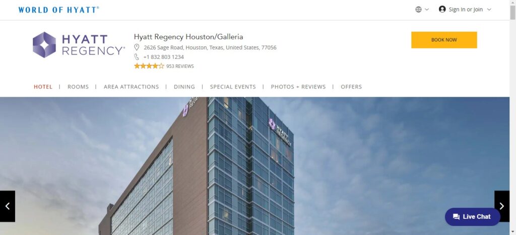 Hyatt Regency Houston/Galleria
https://www.hyatt.com/en-US/hotel/texas/hyatt-regency-houston-galleria/hourg