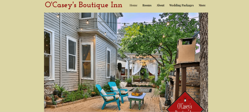 Homepage O'casey's Boutique Inn/https://www.ocaseysbnb.com/