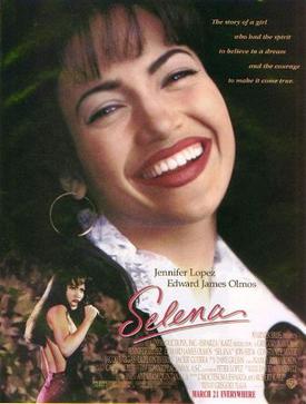 Selena Movie Poster / Wikipedia / Warner Bros 
Link: https://en.wikipedia.org/wiki/File:Selenathemovie.jpg