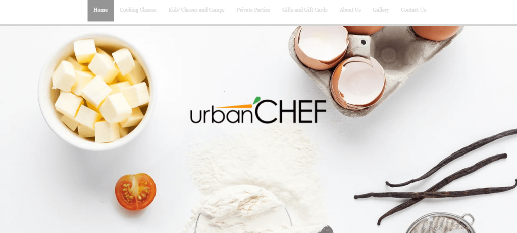 Homepage of UrbanCHEF / urbanchefhouston.com
