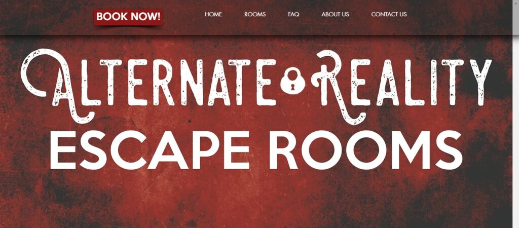 Homepage of the Alternate Reality Escape Room / alternaterealityescape.com