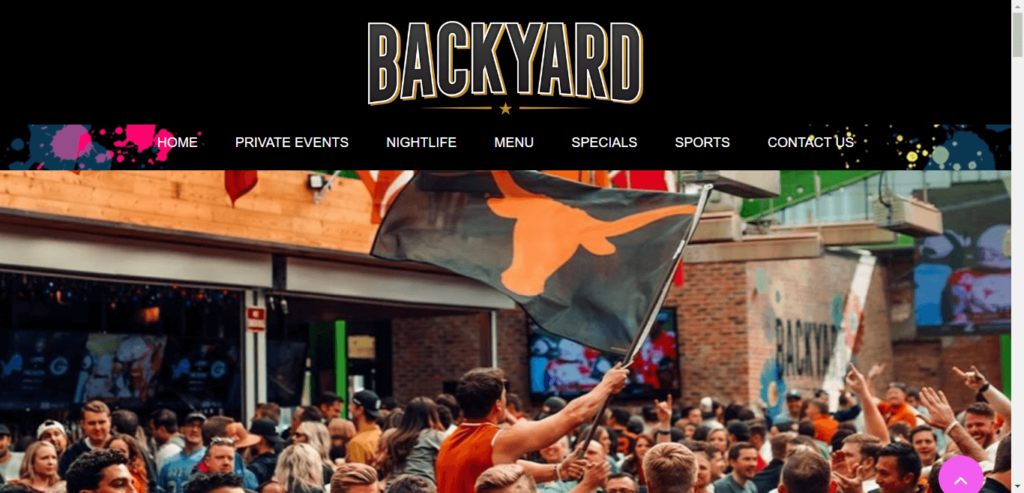 Homepage of Backyards / backyardusa.com.