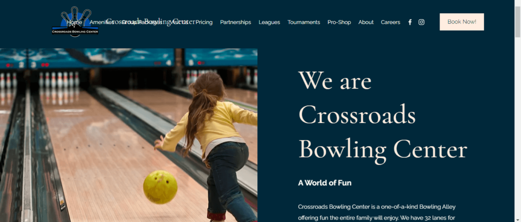 Homepage of Crossroads Bowling Center / crossroadsbowling.com