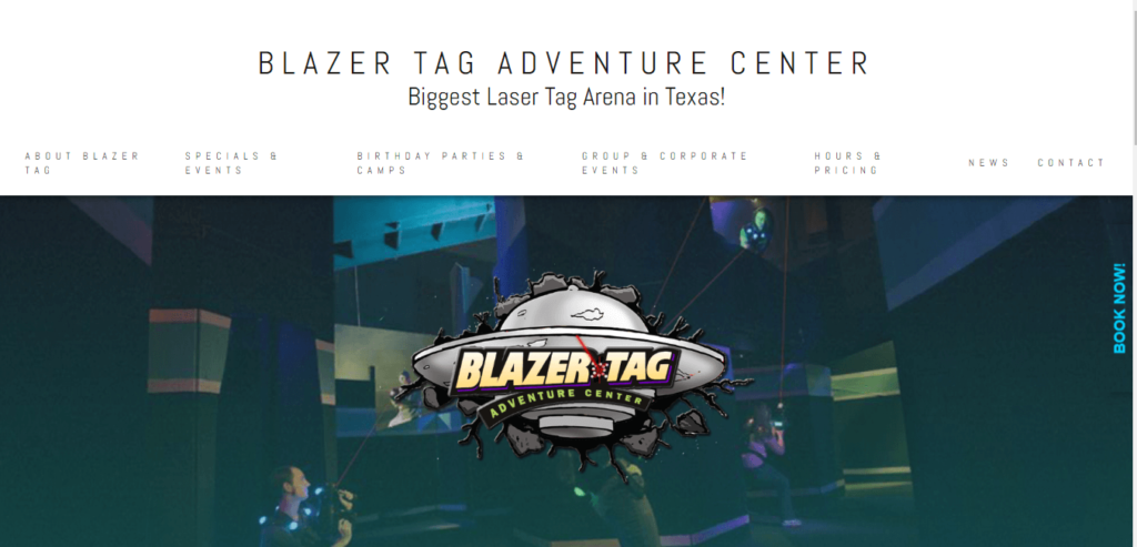 Homepage of Blazer Tag Adventure Center / blazertag.com