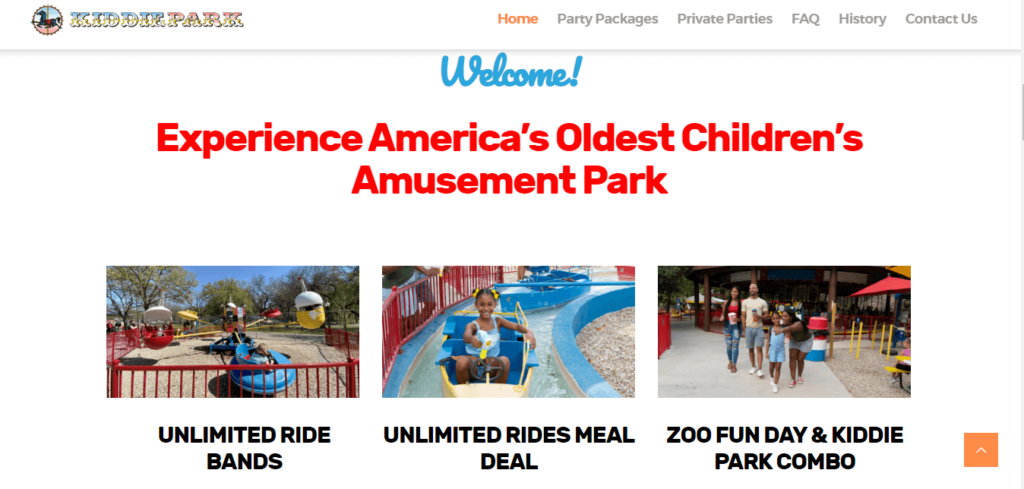 Homepage of Kiddie Park / kiddiepark.com