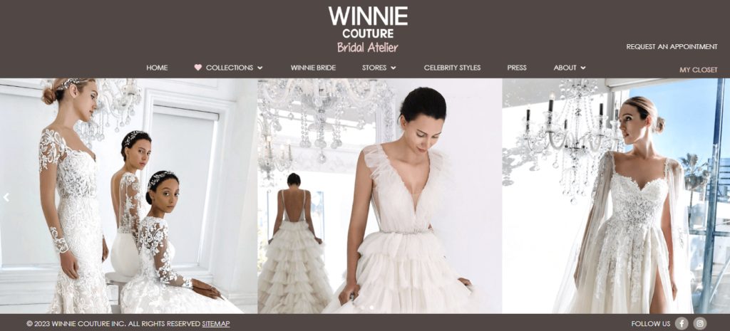 Homepage of Winnie Couture /
Link: winniecouture.com