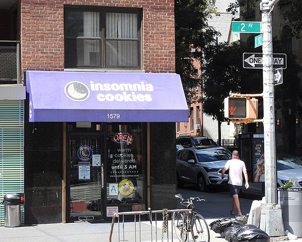 Exterior View of Insomnia's Cookies / Wikimedia Commons / Jim.henderson.

Link: https://commons.wikimedia.org/wiki/File:Insomnia_Cookies_1579_2d_Av_jeh.jpg