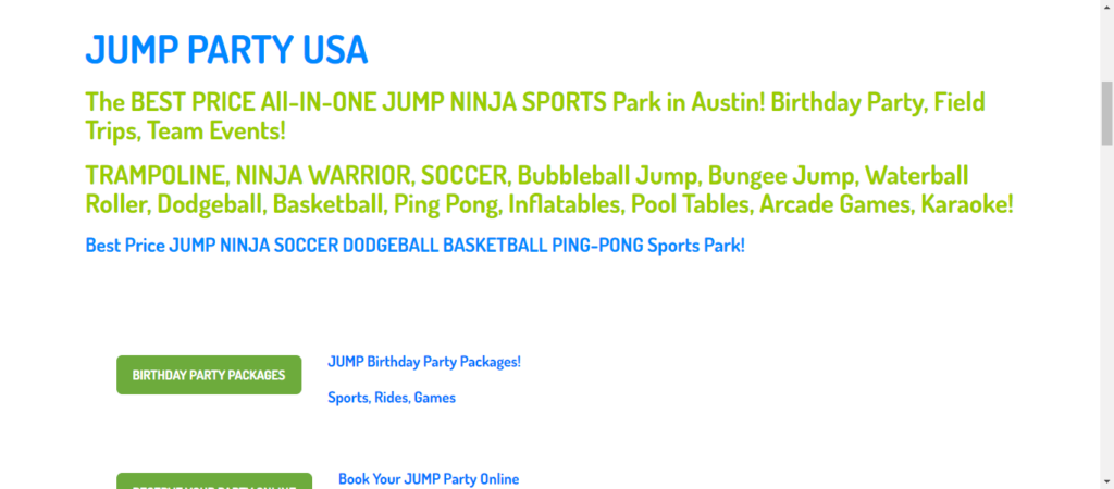 Jump Party USA / jumpusapark.com.