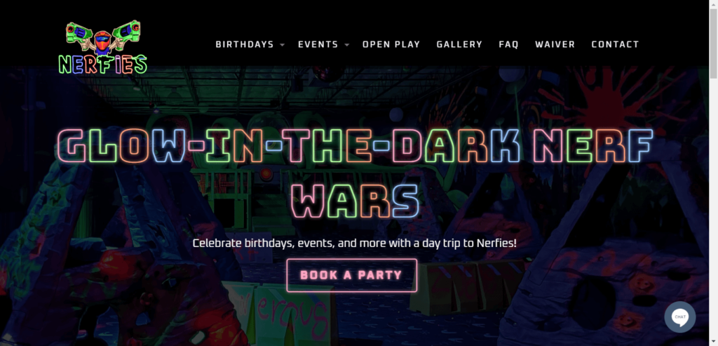 Homepage of Nerfies Glow in the Dark / nerfies.com