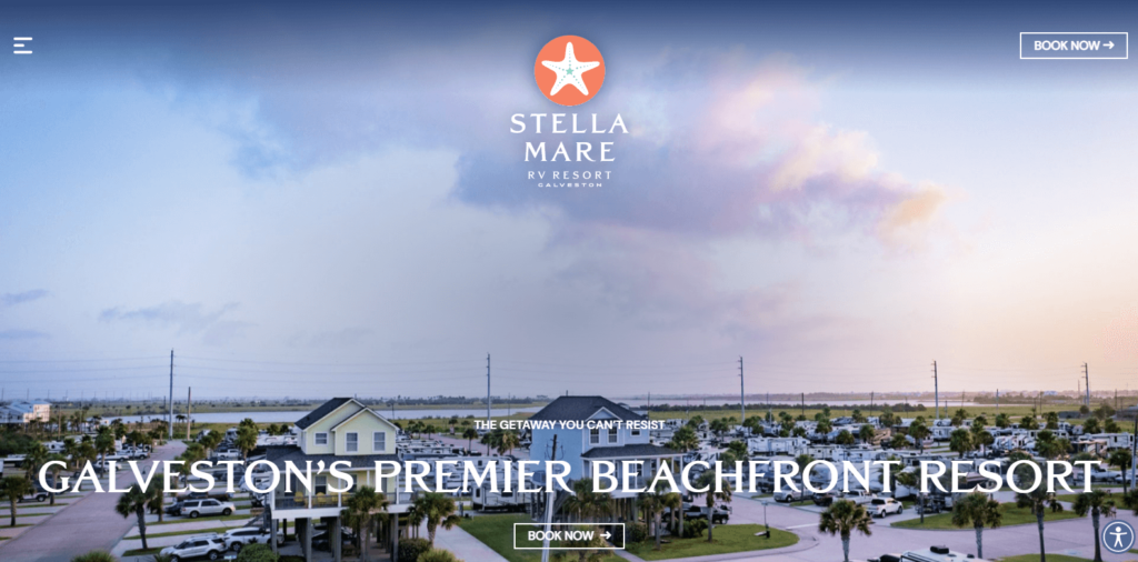 Homepage of Stella Mare RV Resort Link:
 https://www.stellamarervresort.com/