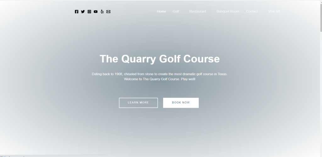 Homepage of The Quarry Golf Course / https://quarrygolf.com/
