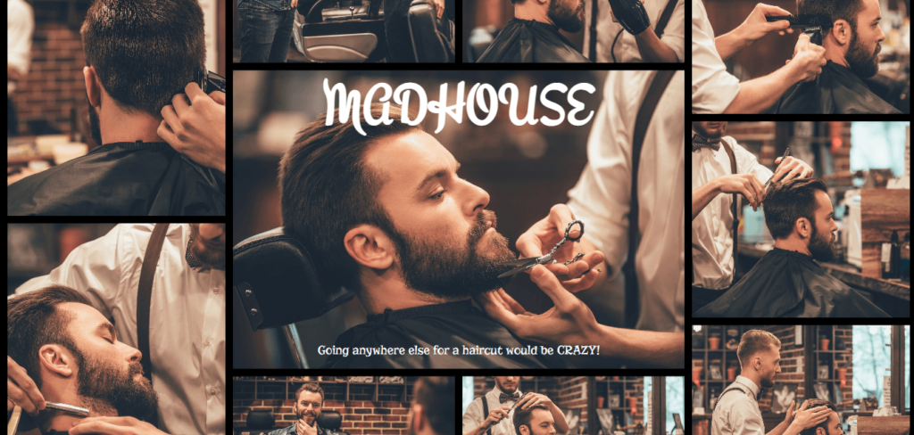 Homepage of Madhouse /
Link: madhousebarbershop.com