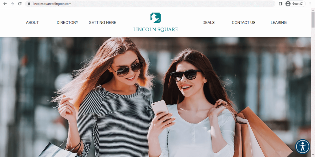 Homepage of Lincoln Square
Link: https://www.lincolnsquarearlington.com/