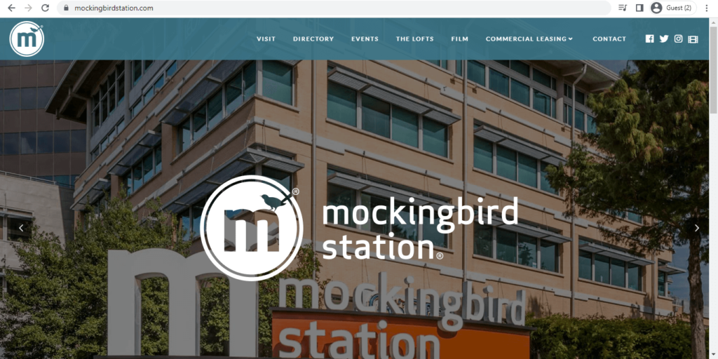 Homepage of Mockingbird Station
Link: https://mockingbirdstation.com/