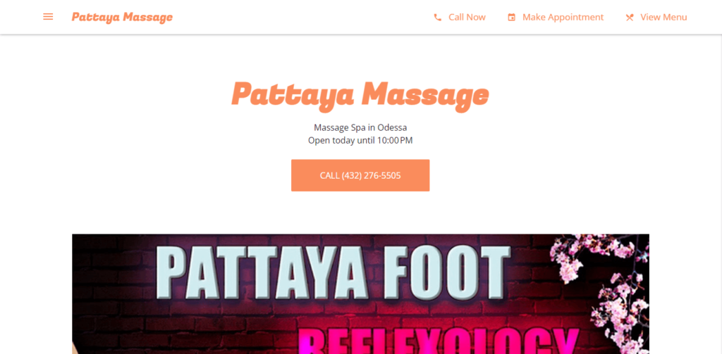 Homepage of Pattaya Foot Reflexology / https://pattaya-foot-reflexology.business.site/
Link: https://pattaya-foot-reflexology.business.site/
