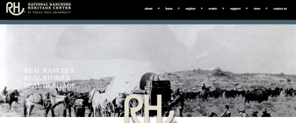 Homepage of The National Ranching Heritage Center
Link: https://ranchingheritage.org/