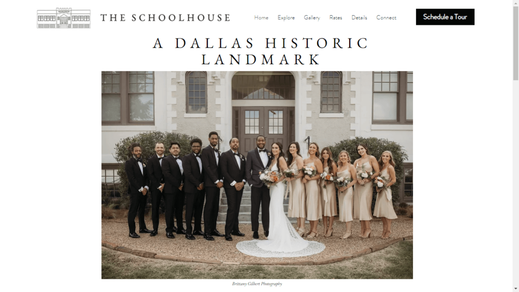 Homepage of The Schoolhouse's Website / theschoolhouseevents.com