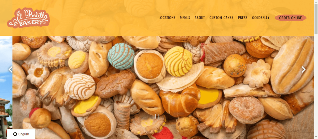 Homepage of El Bolilo's Bakery / elbolillo.com.