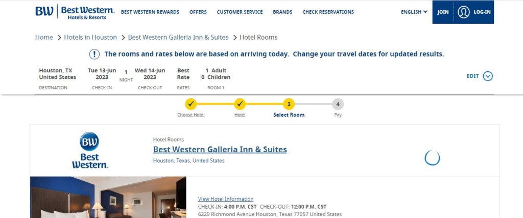 Homepage of Best Western Galleria Inn & Suites Website
Link: https://www.bestwestern.com/en_US/book/hotel-rooms.44515.html?iata=00171880&ssob=BLBWI0004G&cid=BLBWI0004G:google:gmb:44515