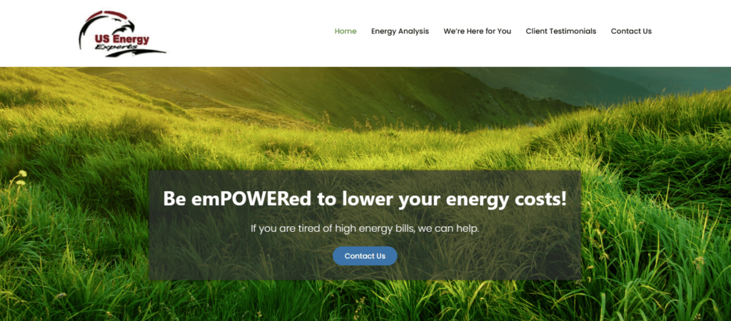 Homepage of US Energy Experts, LLC's website / useellc.com