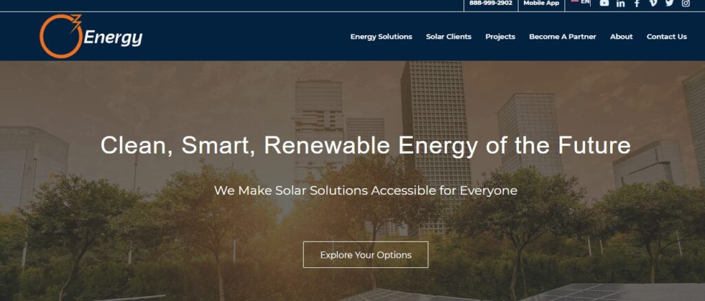 Homepage of O3 Energy Website
Link: https://o3energy.com/